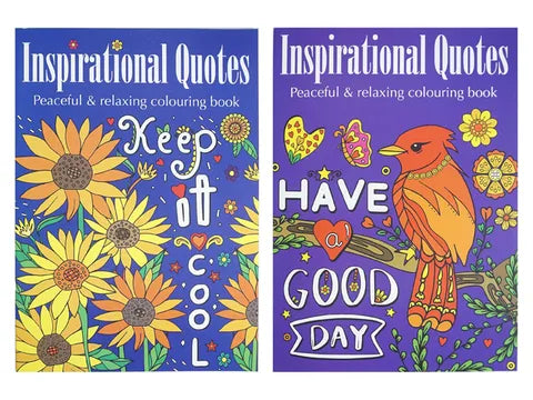 Colouring In Book with Inspirational Quotes A4 (Large)