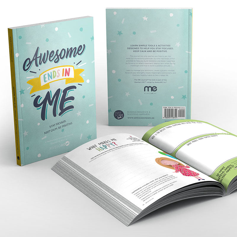 Gratitude Journal for tweens and teens - Awesome Ends in ME - Resilient ME